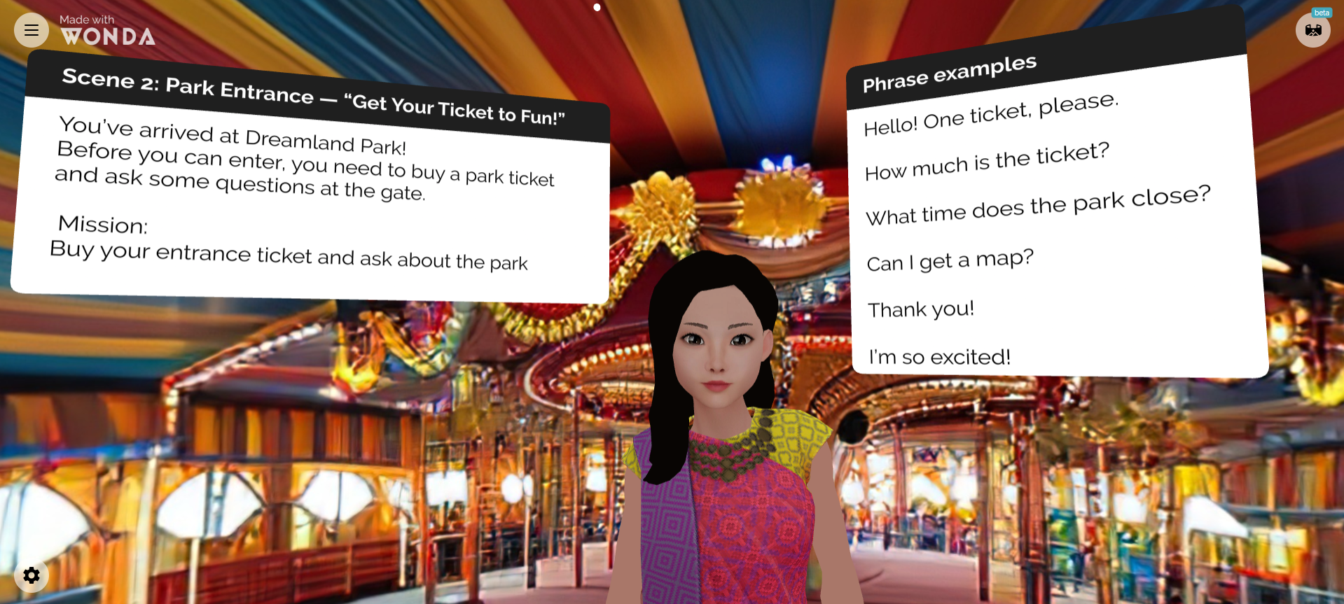 Wonda English Conversation Practice for Middle school students